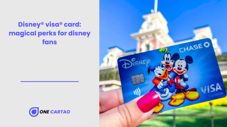 Disney® visa® card magical perks for disney fans