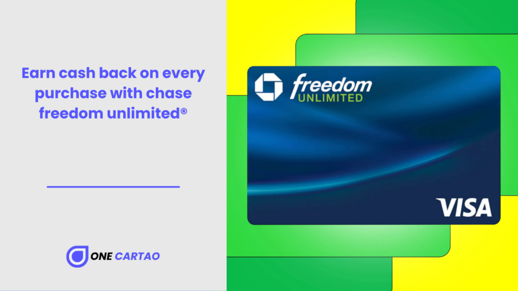 Earn cash back on every purchase with chase freedom unlimited®