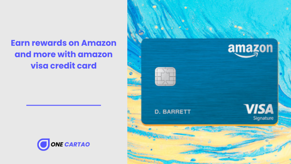 Earn rewards on Amazon and more with amazon visa credit card