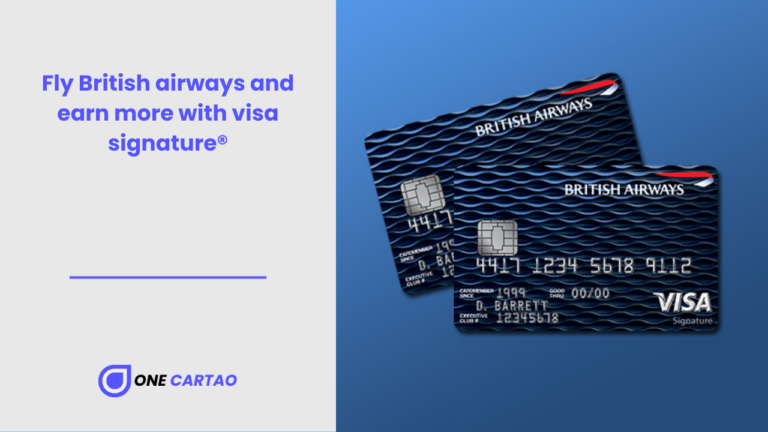 Fly British airways and earn more with visa signature®