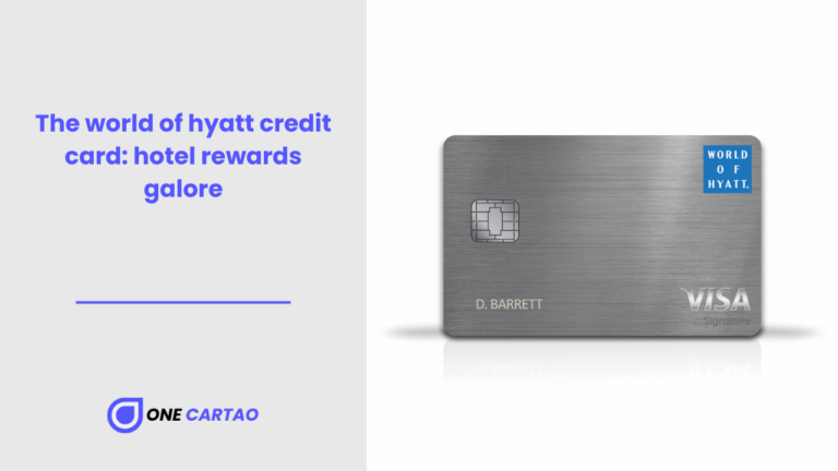 The world of hyatt credit card hotel rewards galore