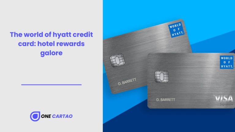 Unlock exclusive hotel benefits with the world of hyatt credit card